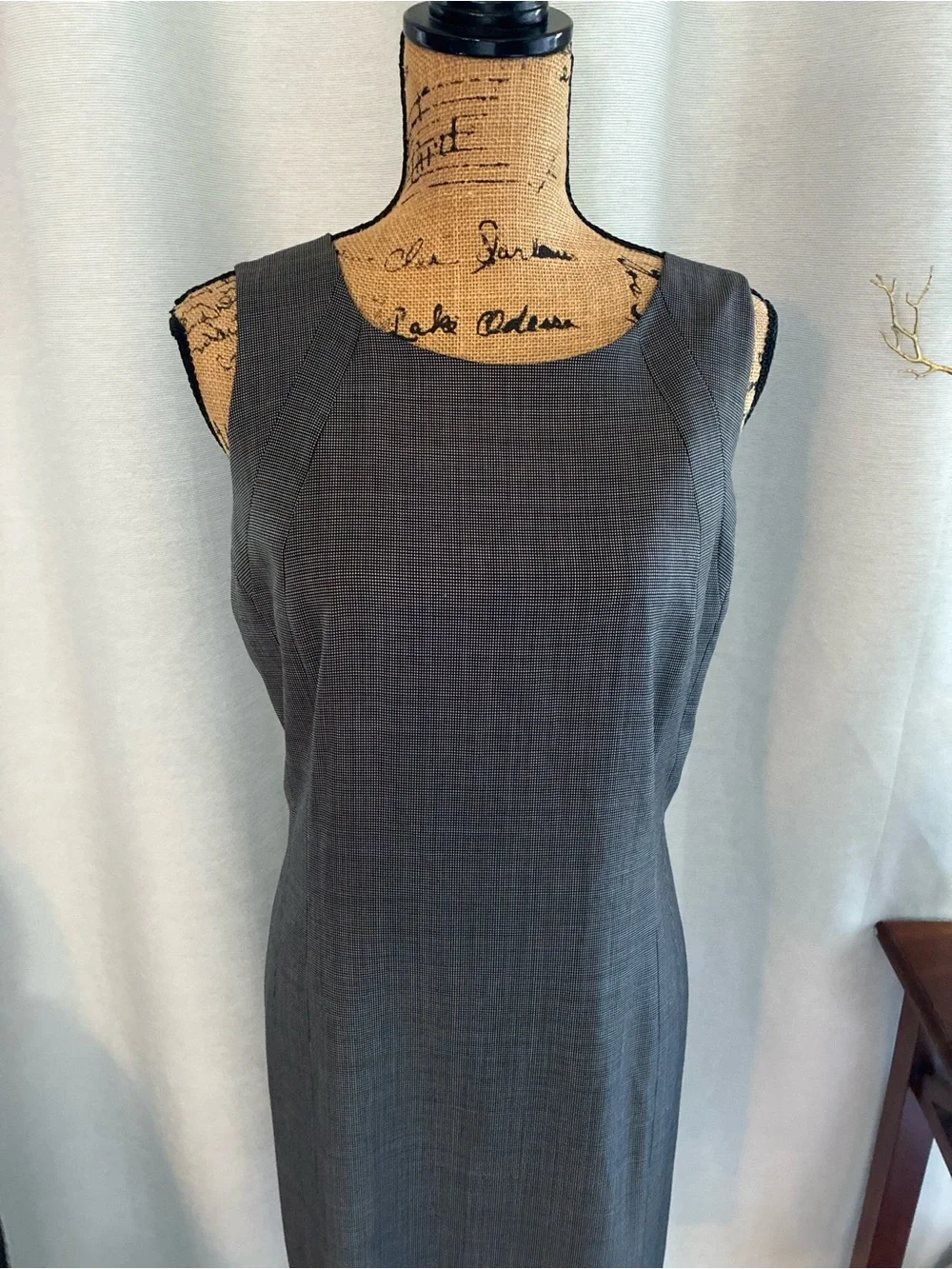 Lafayette 148 New York Charcoal Sheath Dress